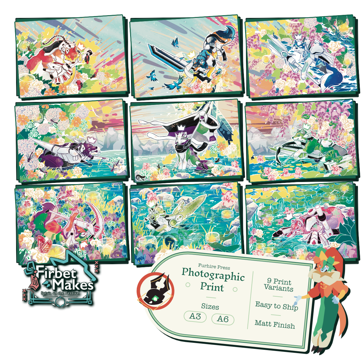 Sci-Knight Wolves Print Series Main image