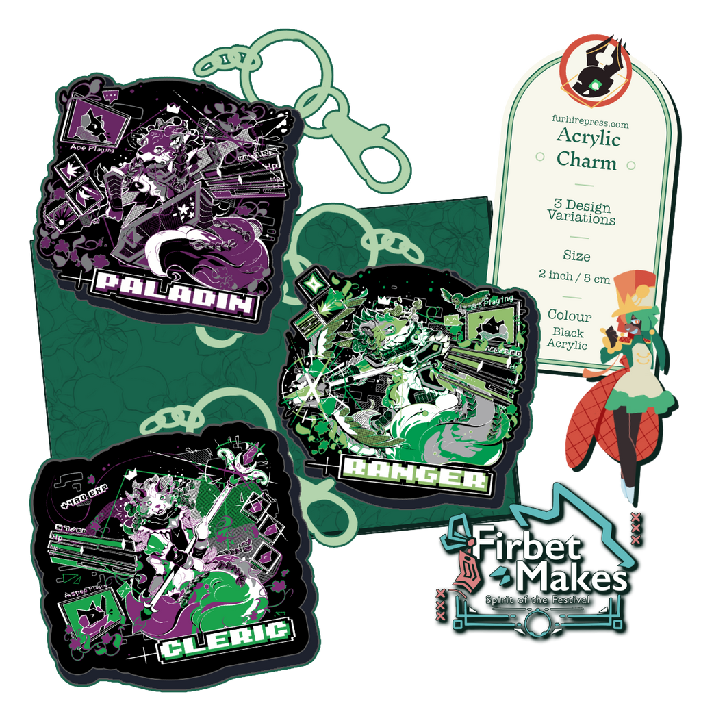 RPG Class Wolves Acrylic Keyring Series