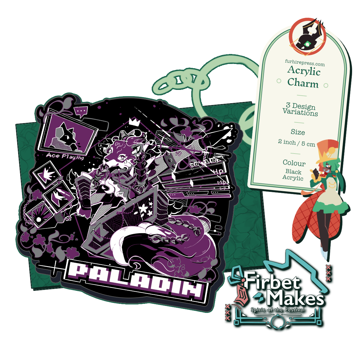 RPG Class Wolves Acrylic Keyring Series