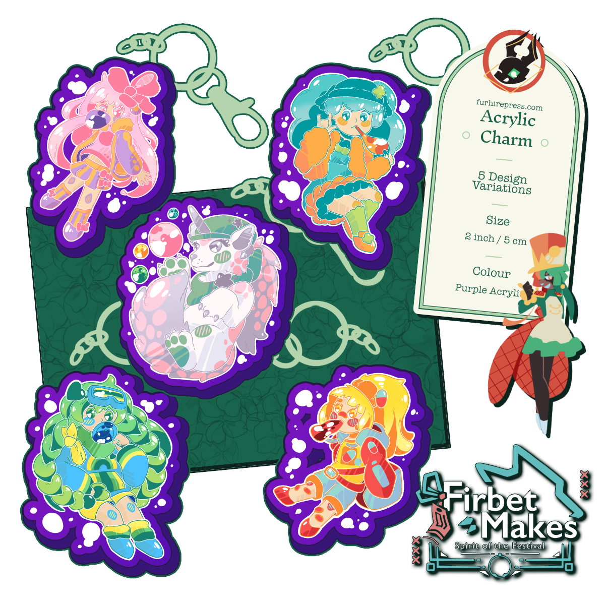 Candy Pop Acrylic Keyring Series