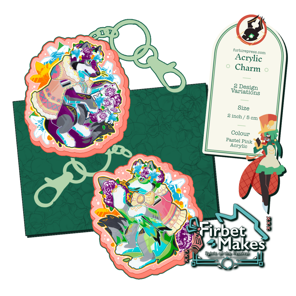 Flower Party Acrylic Keyring Series