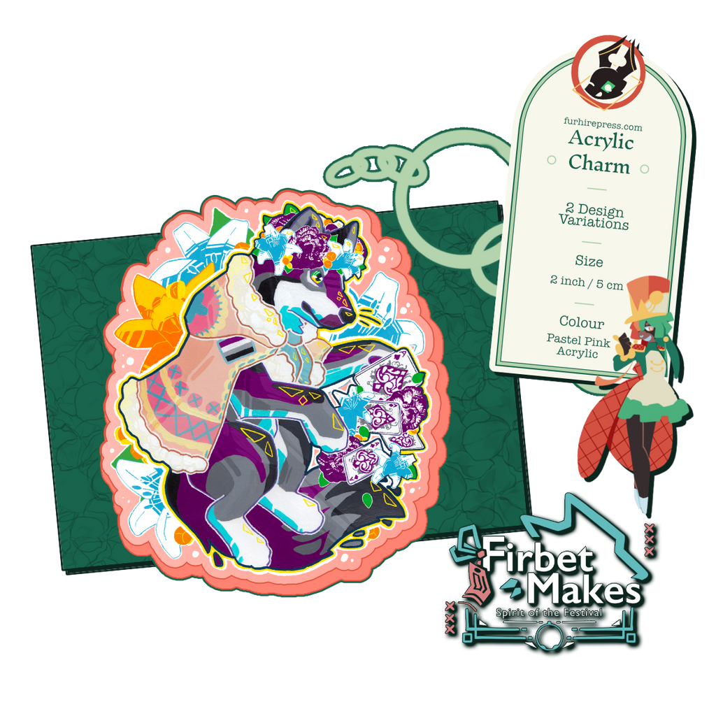 Flower Party Acrylic Keyring Series