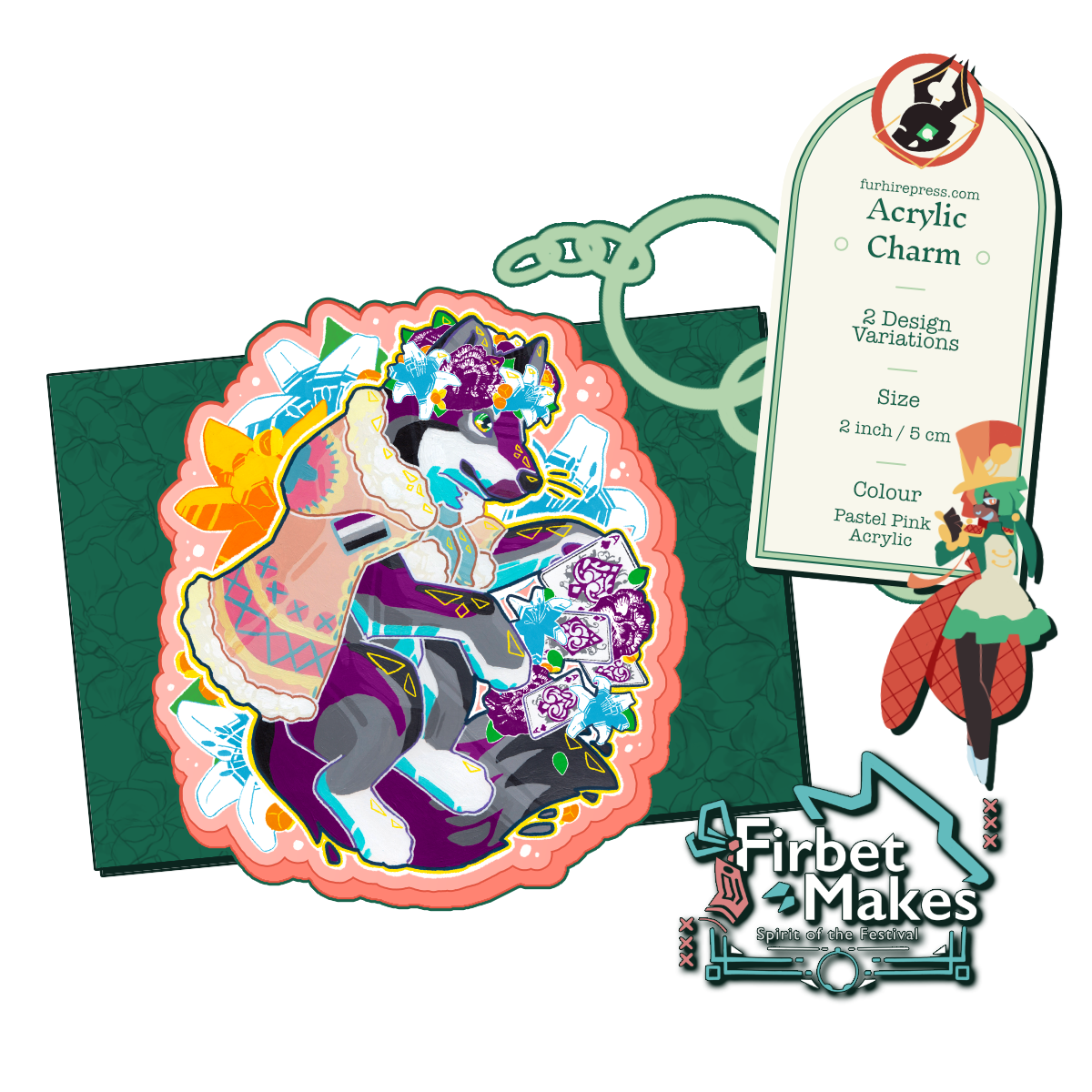 Flower Party Acrylic Keyring Series