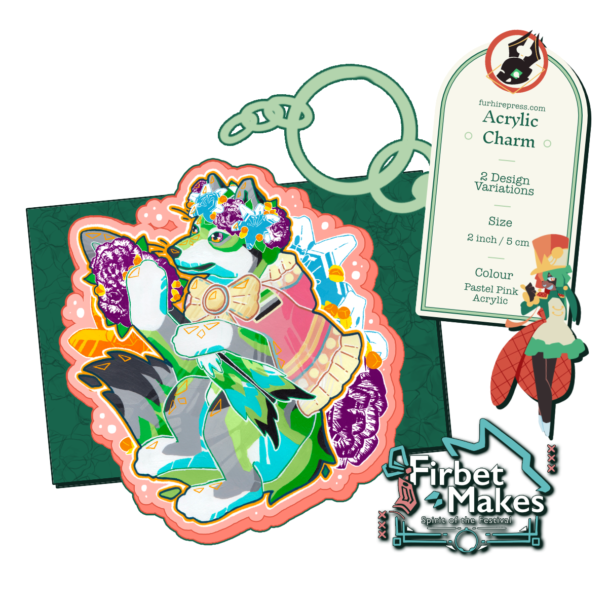 Flower Party Acrylic Keyring Series Secondary image