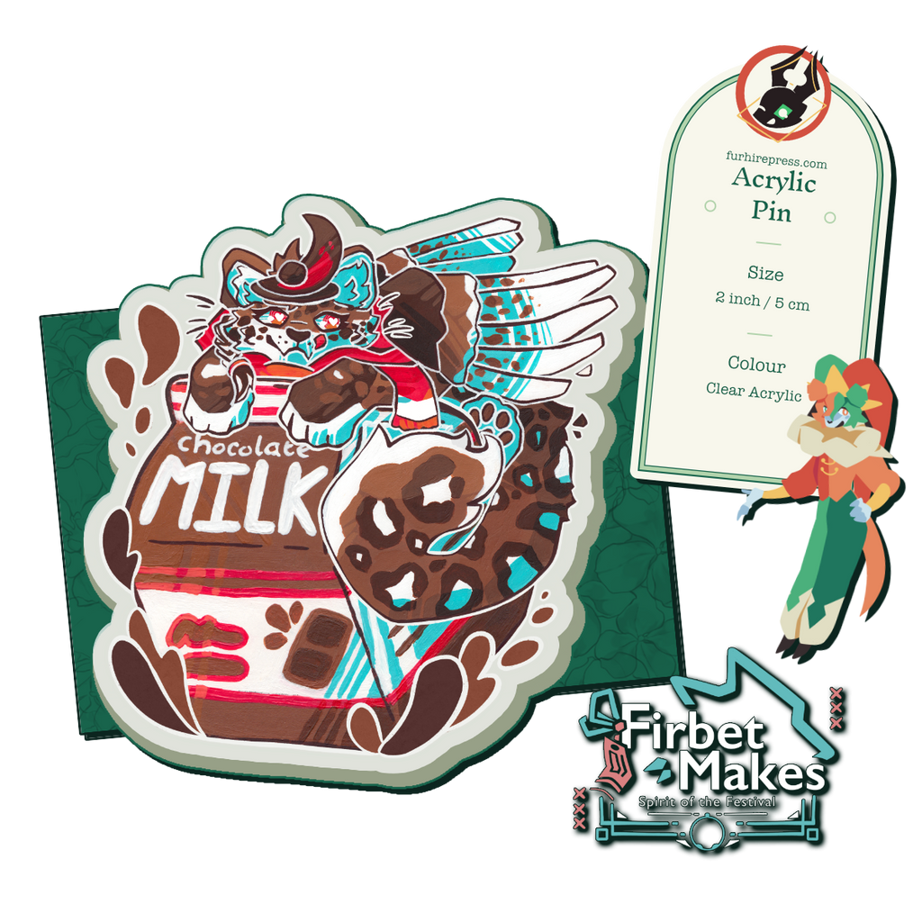 Milk Cats Acrylic Pin Series