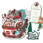 Milk Cats Sticker Series