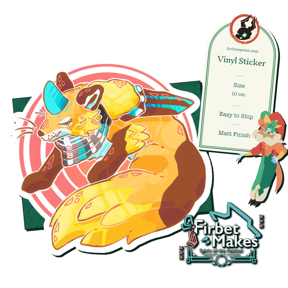 Firbet Fox Sticker