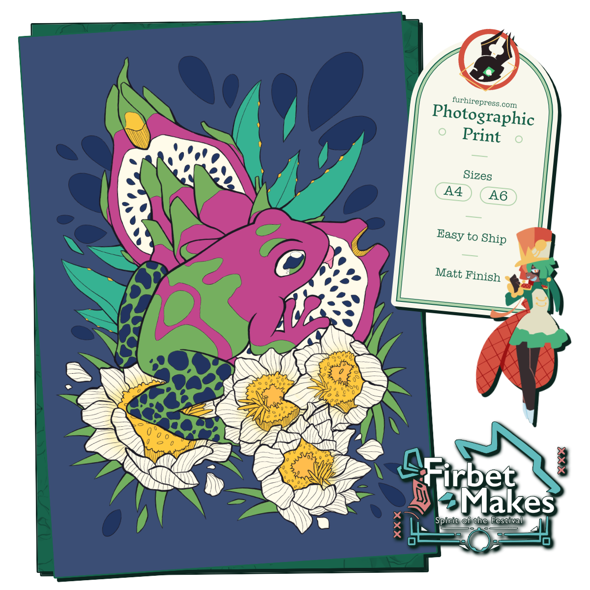 Fruit Frogs Print Series