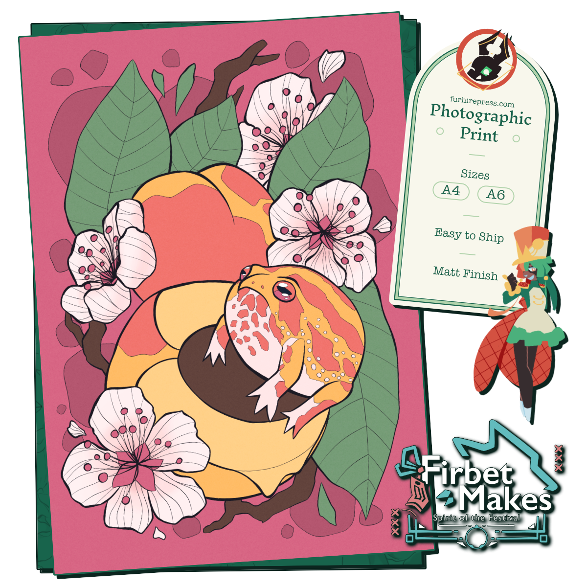 Fruit Frogs Print Series