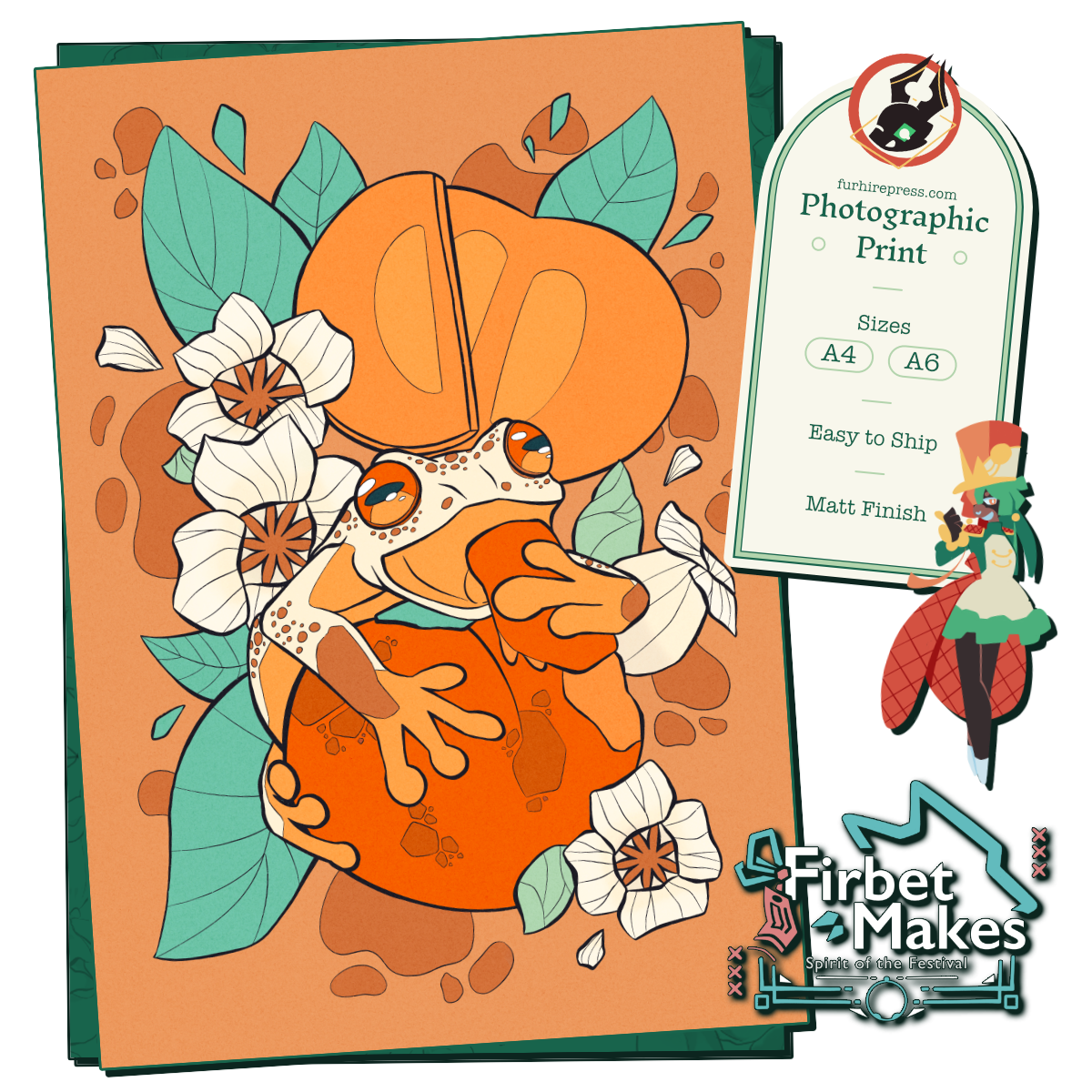 Fruit Frogs Print Series