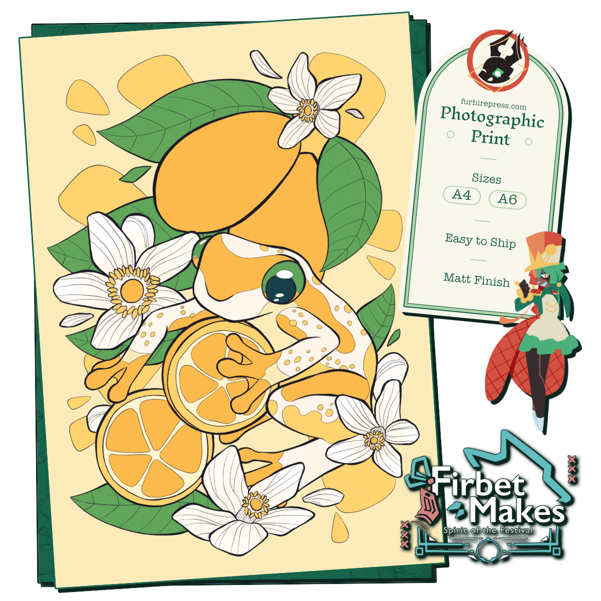 Fruit Frogs Print Series